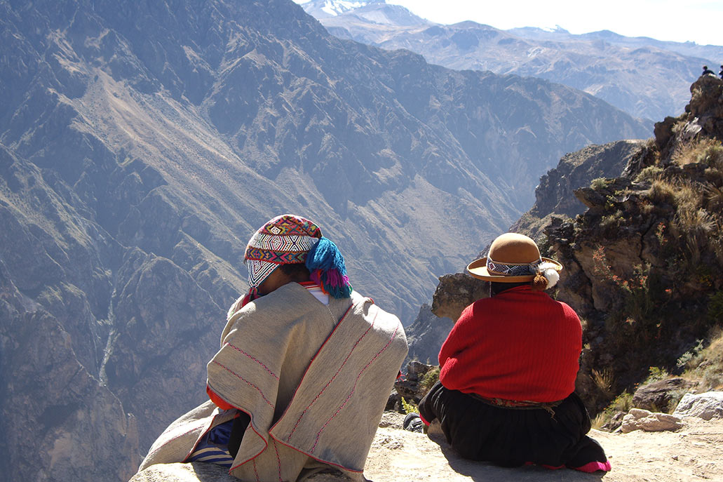 The Colca Canyon in Arequipa (3,800 meters above sea level)