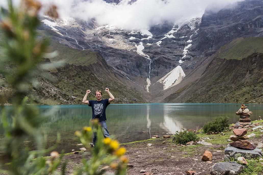 A lagoa Humantay em Cusco (4.200 metros acima do nível do mar)