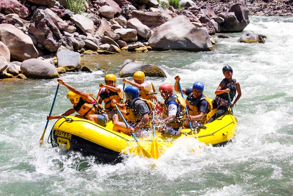 Canotaje en el río Apurímac