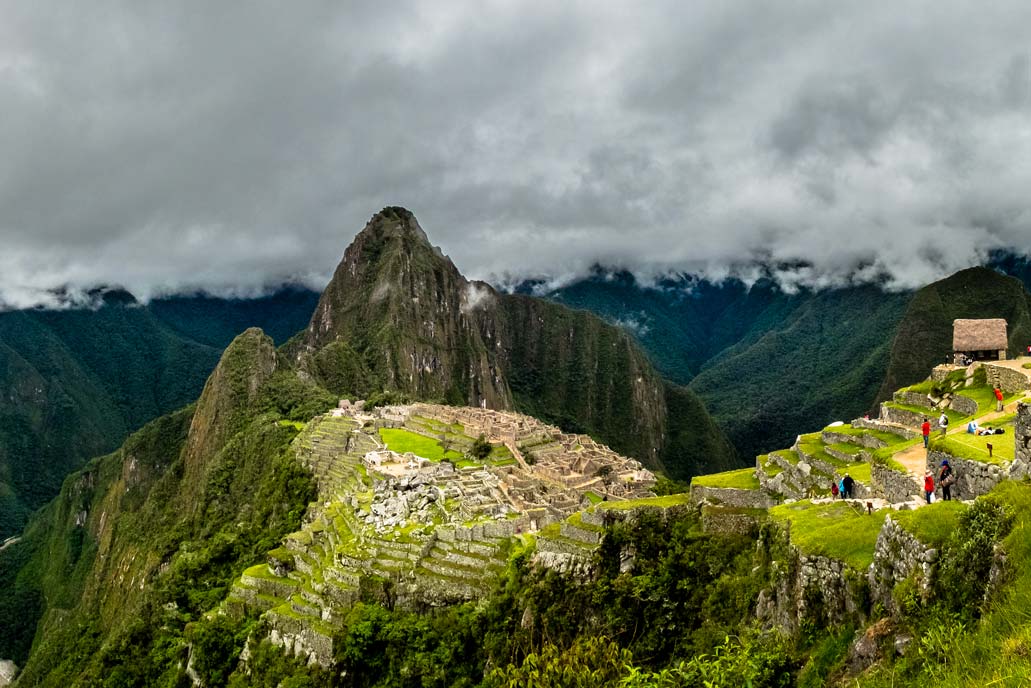 Vista panorâmica da cidadela inca