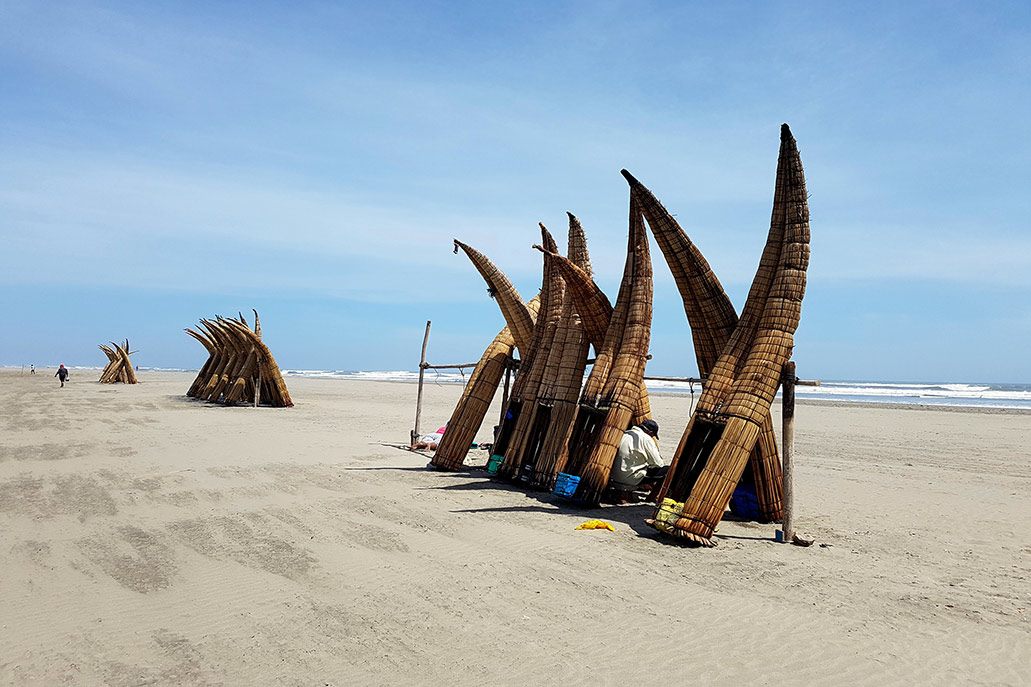 Praia Pimentel em Chiclayo