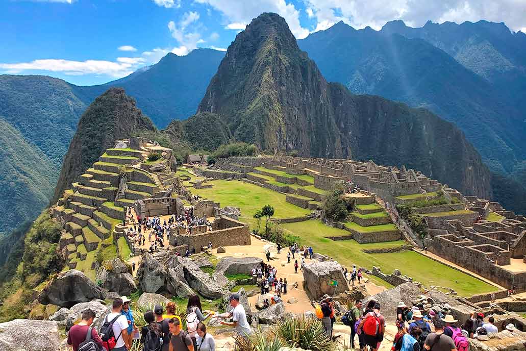 Construcciones dentro de la ciudadela de Machu Picchu