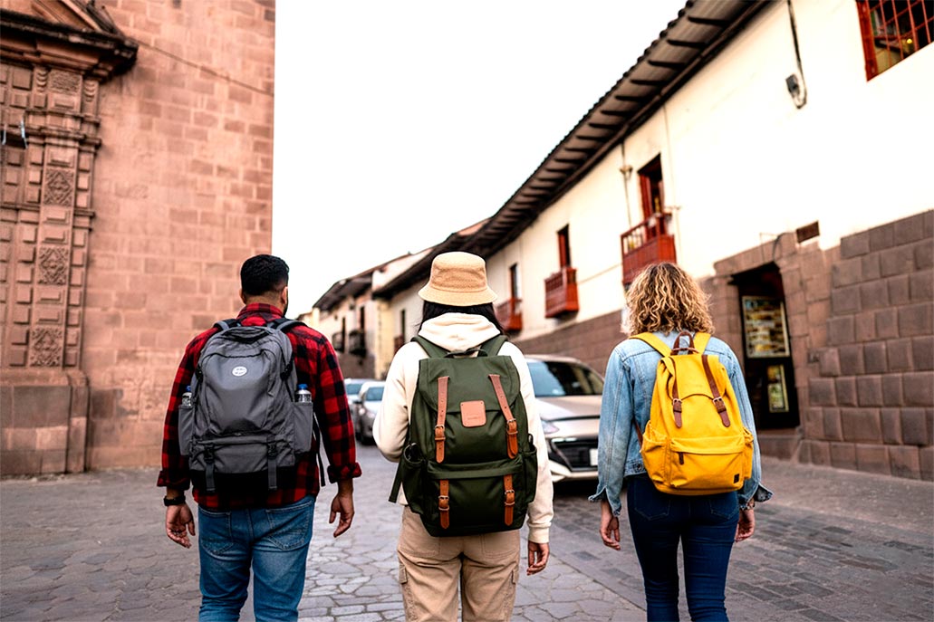 Mochileros en Cusco