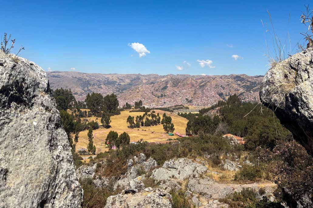 Paisaje que se puede apreciar desde la Zona X