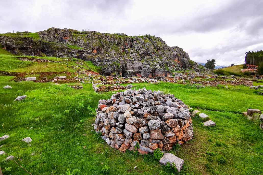 Panoramic view of the Temple of the Moon in Cusco