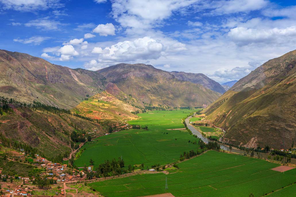Vista do Vale Sagrado dos Incas